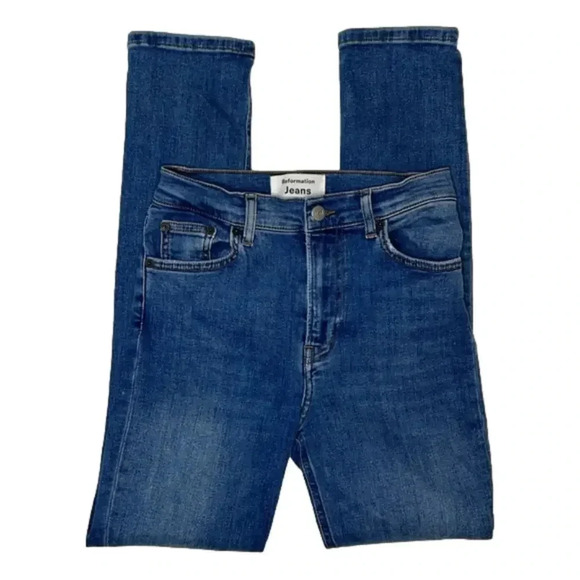 Reformation Harper High Rise Skinny Jeans Destin Wash Size 25 - Picture 2 of 8